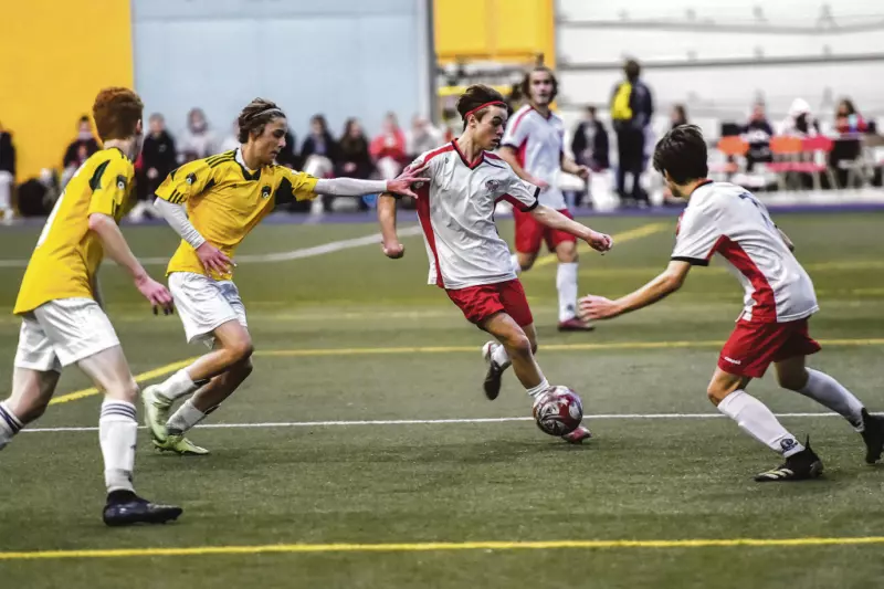 L’équipe du sport-études soccer de Richelieu-Yamaska. Photo François Larivière | Le Courrier ©