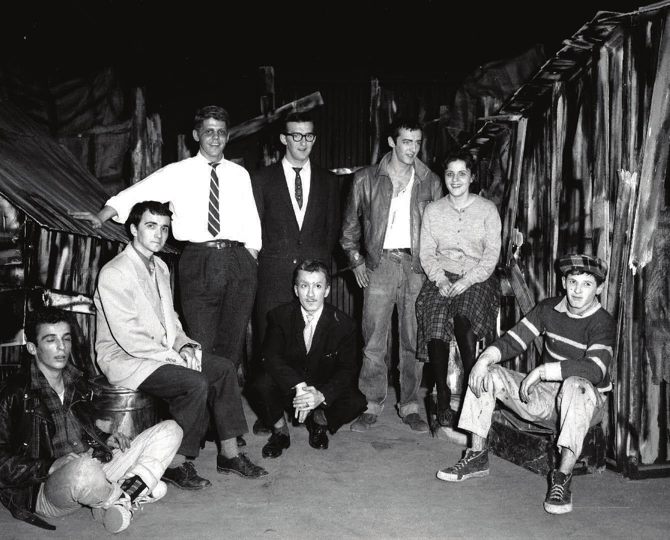La troupe Le Donjon en 1959. Photo Centre d’histoire de Saint-Hyacinthe, CH548 Fonds Raymond Bélanger, 1959