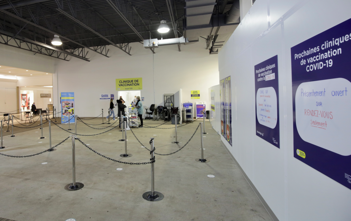 Le centre de vaccination de Saint-Hyacinthe a connu une forte baisse de son achalandage dans les dernières semaines. Photothèque | Le Courrier ©