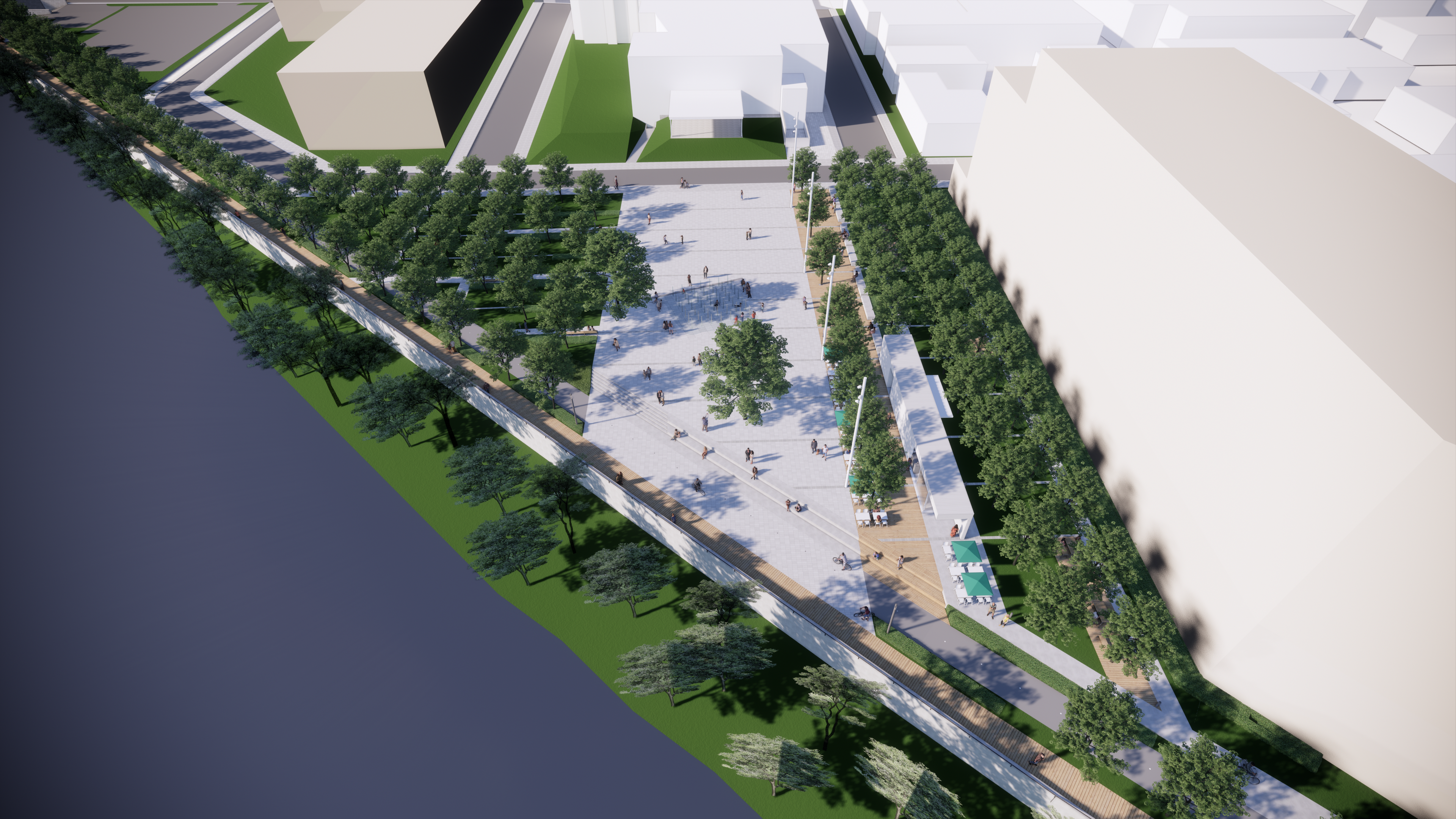 Les concepts architecturaux de la place des spectacles ont été adoptés par les élus.
Photos gracieuseté