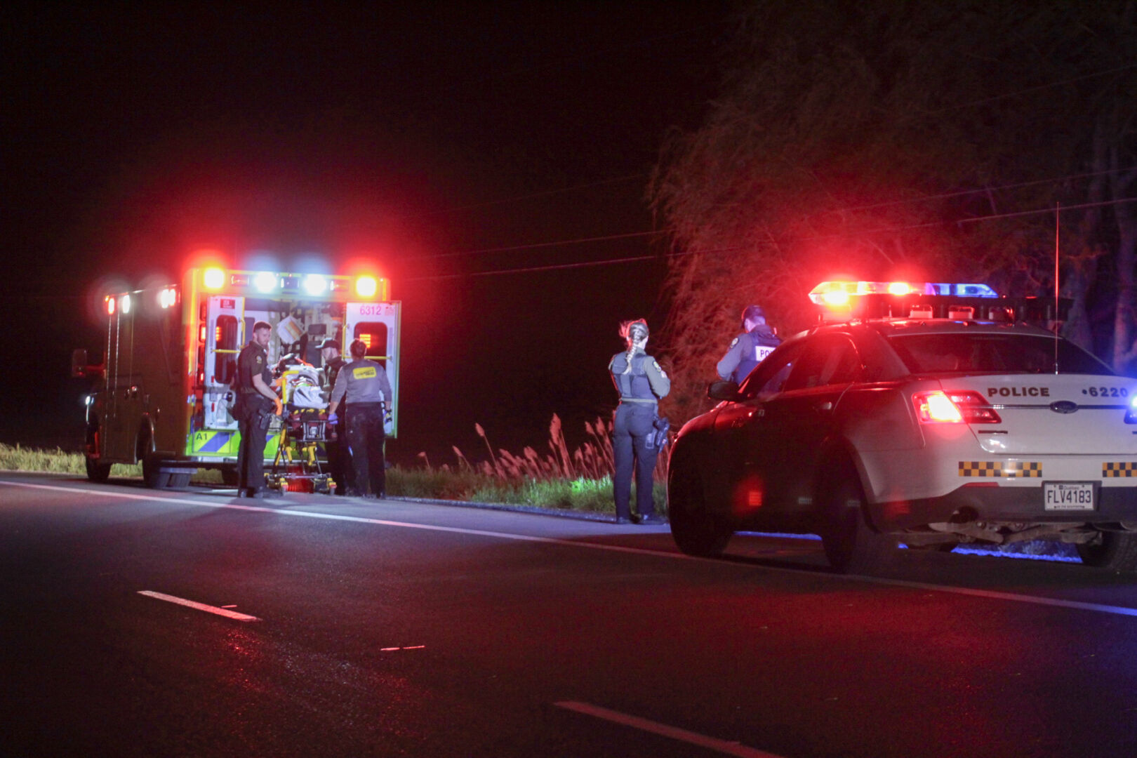 L’accident mortel est survenu dans une courbe de la route 116 à Sainte-Marie-Madeleine. Photo Adam Bolestridge | Le Courrier ©
