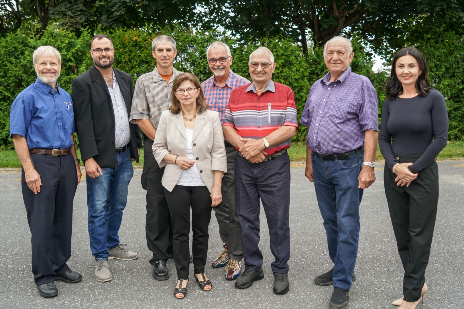 Le conseil d’administration des Habitations Saint-Damase avait invité les résidents à un 5 à 7 pour procéder à l’inauguration du pavillon Beauregard. Photo François Larivière | Le Courrier ©