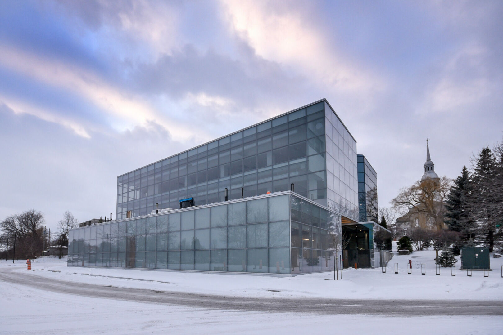 La nouvelle bibliothèque sera livrée à la Ville de Saint-Hyacinthe le 27 janvier. Photo François Larivière | Le Courrier ©