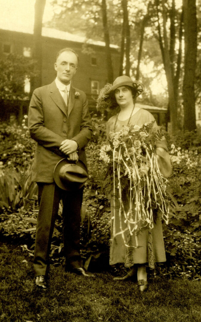 Mariage d’Eugène Côté et de Corinne Tanguay le 15 juin 1925. Photo Collection Centre d’histoire de Saint-Hyacinthe, CH589