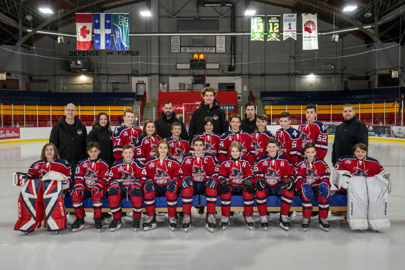Les Mousquetaires M13 AA de Saint-Hyacinthe vont participer au Tournoi international de hockey pee-wee de Québec. Photo François Larivière | Le Courrier ©