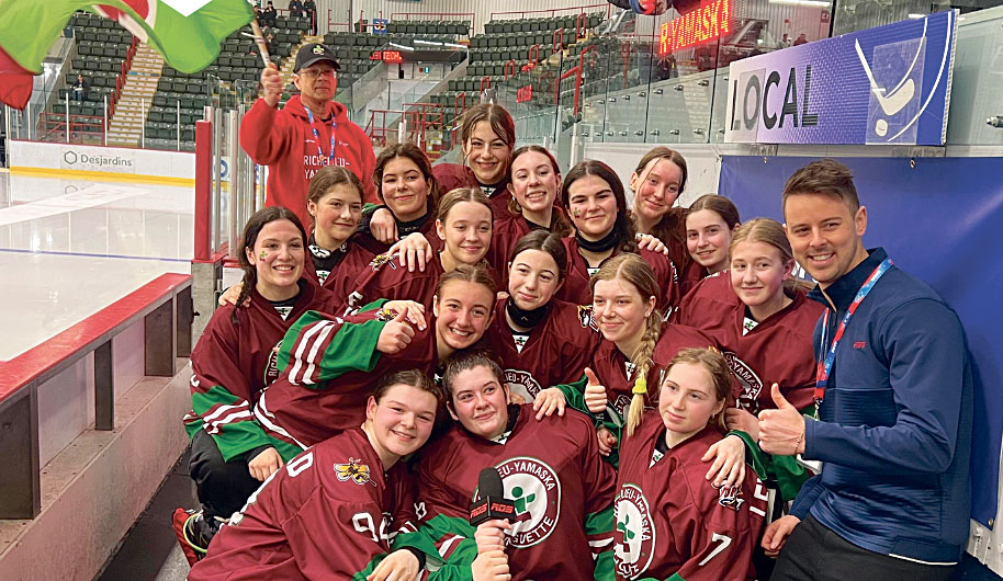 En ringuette, Richelieu-Yamaska a remporté la médaille d’argent. Photo gracieuseté