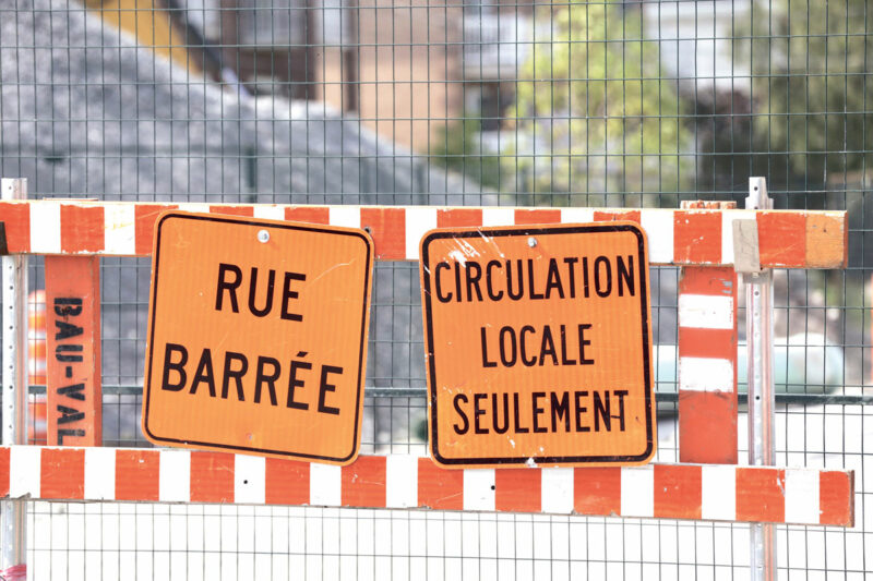 Les chantiers seront nombreux sur le territoire de Saint-Hyacinthe pendant la belle période. Les automobilistes devront faire preuve de patience et de courtoisie. Photothèque | Le Courrier ©�