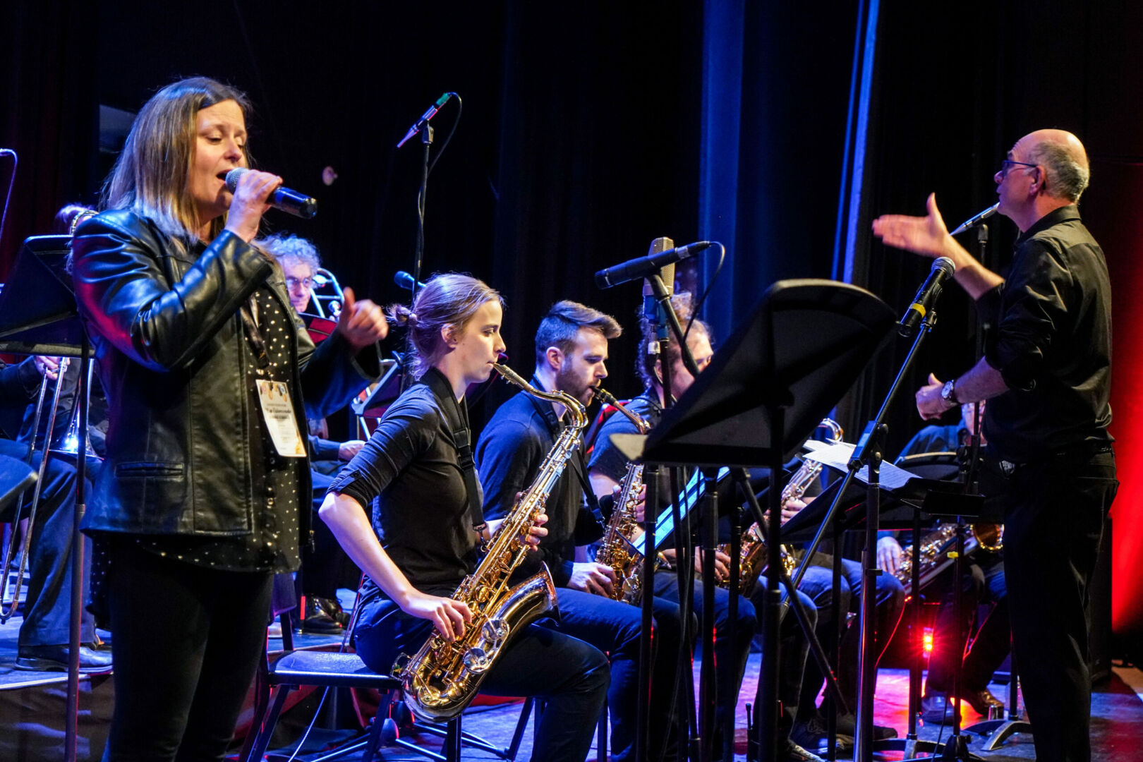 La chanteuse Julie Goupil a accompagné le Jazz Band. Photo François Larivière | Le Courrier ©