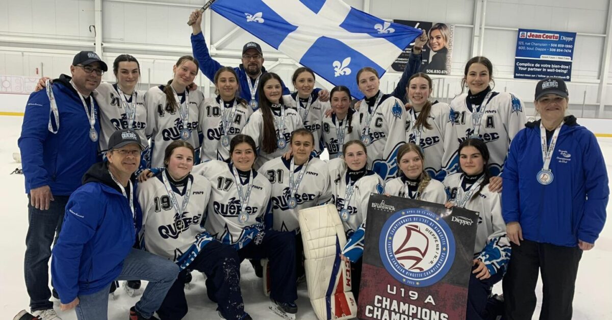 Ringuette l’or au championnat de l’Est du Canada pour des joueuses d’ici