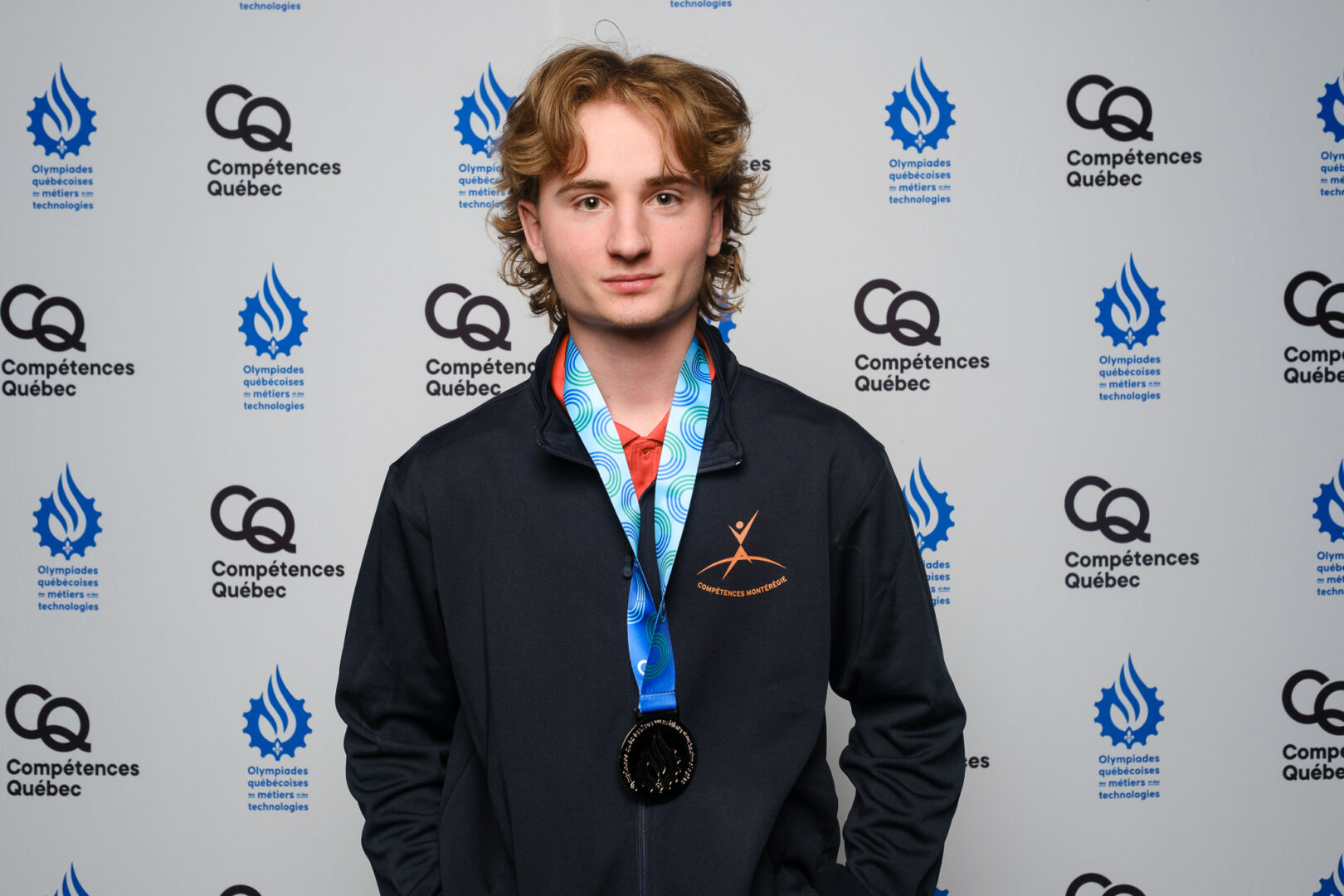 Xavier Bastien s’est vu remettre la médaille d’argent en plâtrage. Photo gracieuseté