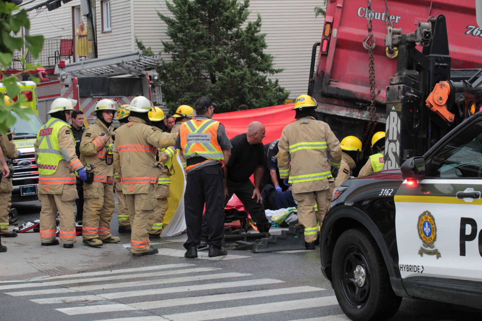 L’accident mortel était survenu à l’intersection de la rue des Cascades et de l’avenue de la Concorde Nord à Saint-Hyacinthe. Photothèque | Le Courrier ©