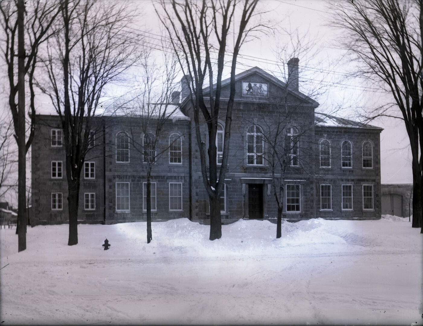 Le second palais de justice de Saint-Hyacinthe. Photo Collection Centre d’histoire de Saint-Hyacinthe, CH085, B.-J. Hébert