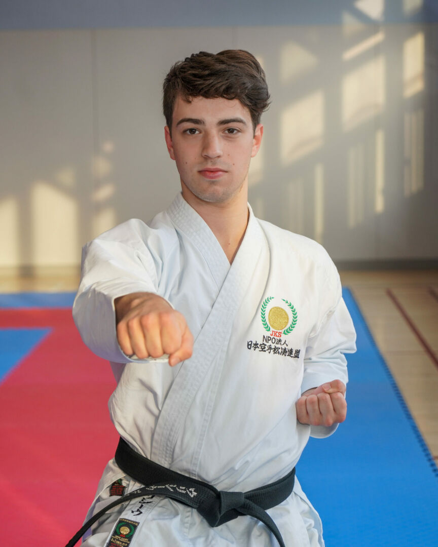 Ulysse Desmarais, du Club de karaté maskoutain, participera au championnat national de karaté du 7 au 9 juillet à Laval. Photo François Larivière | Le Courrier ©