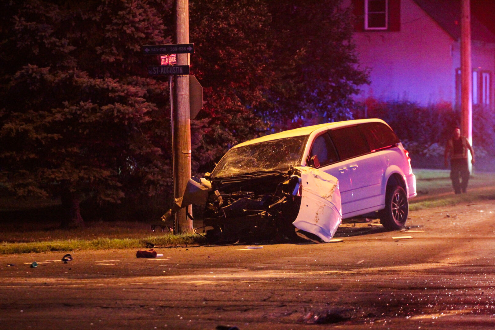 Une jeune femme de 27 ans repose toujours entre la vie et la mort à la suite d’un grave accident survenu le 5 juillet à l’intersection de la 5e Avenue et du rang Saint-Augustin à Sainte-Hélène-de-Bagot. Photo Adam Bolestridge | Le Courrier ©