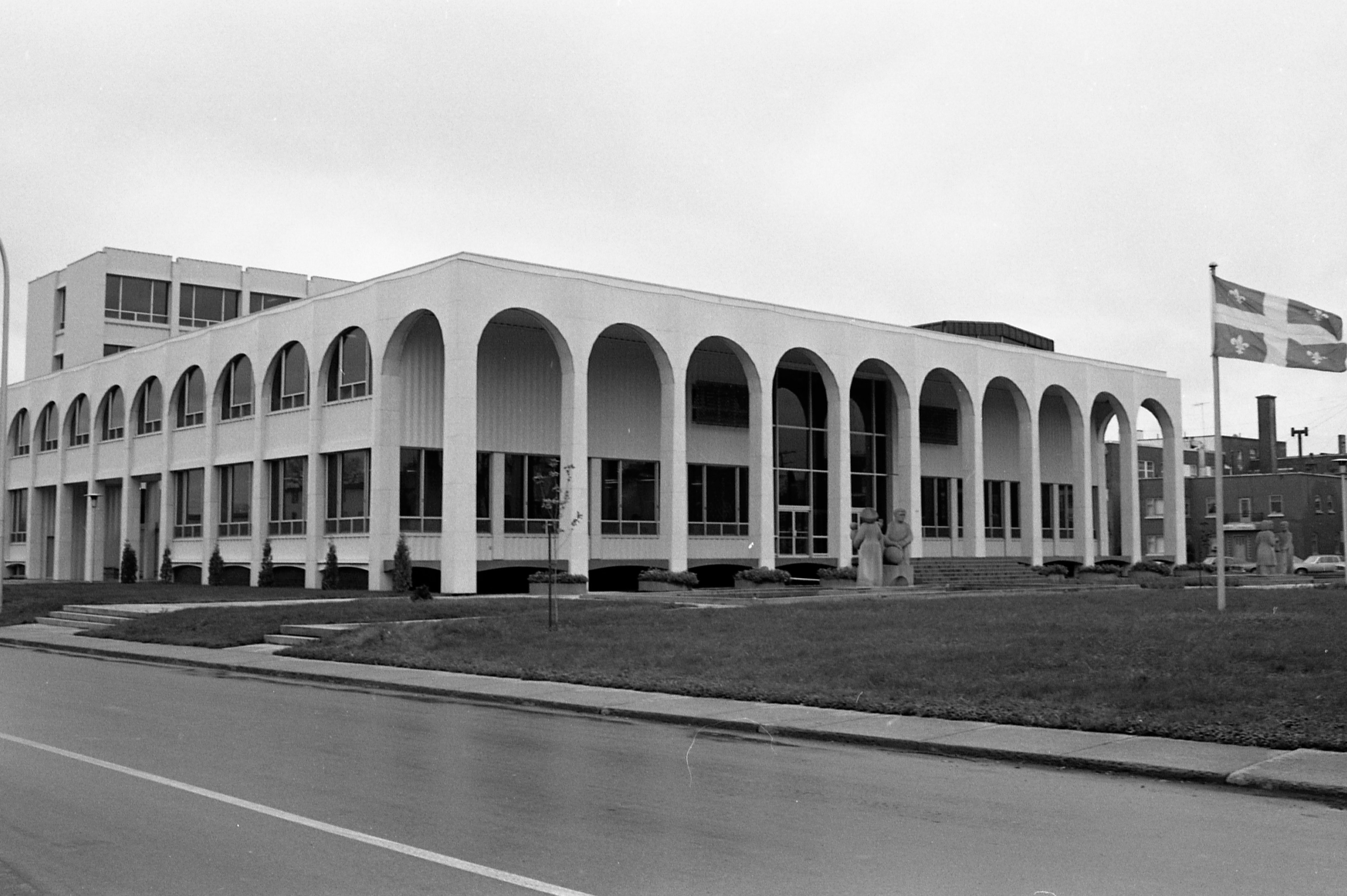 Le palais de justice de Saint-Hyacinthe en 1977. Photo Collection Centre d’histoire de Saint-Hyacinthe, CH548, Raymond Bélanger