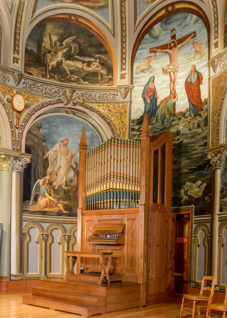 L’Opus 9 a été restauré et est installé à la chapelle du monastère du Précieux-Sang depuis 2019. Photo Centre d’histoire de Saint-Hyacinthe, CH225, François Larivière, photographe