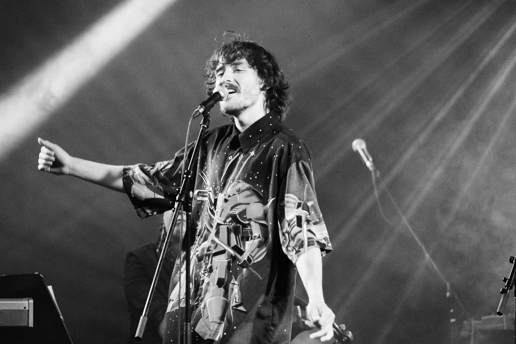 Alphonse Bisaillon, boursier du Conseil de la culture et gagnant de quatre prix au Festival en chanson de Petite-Vallée. Photo Alexya Crôteau Grégoire