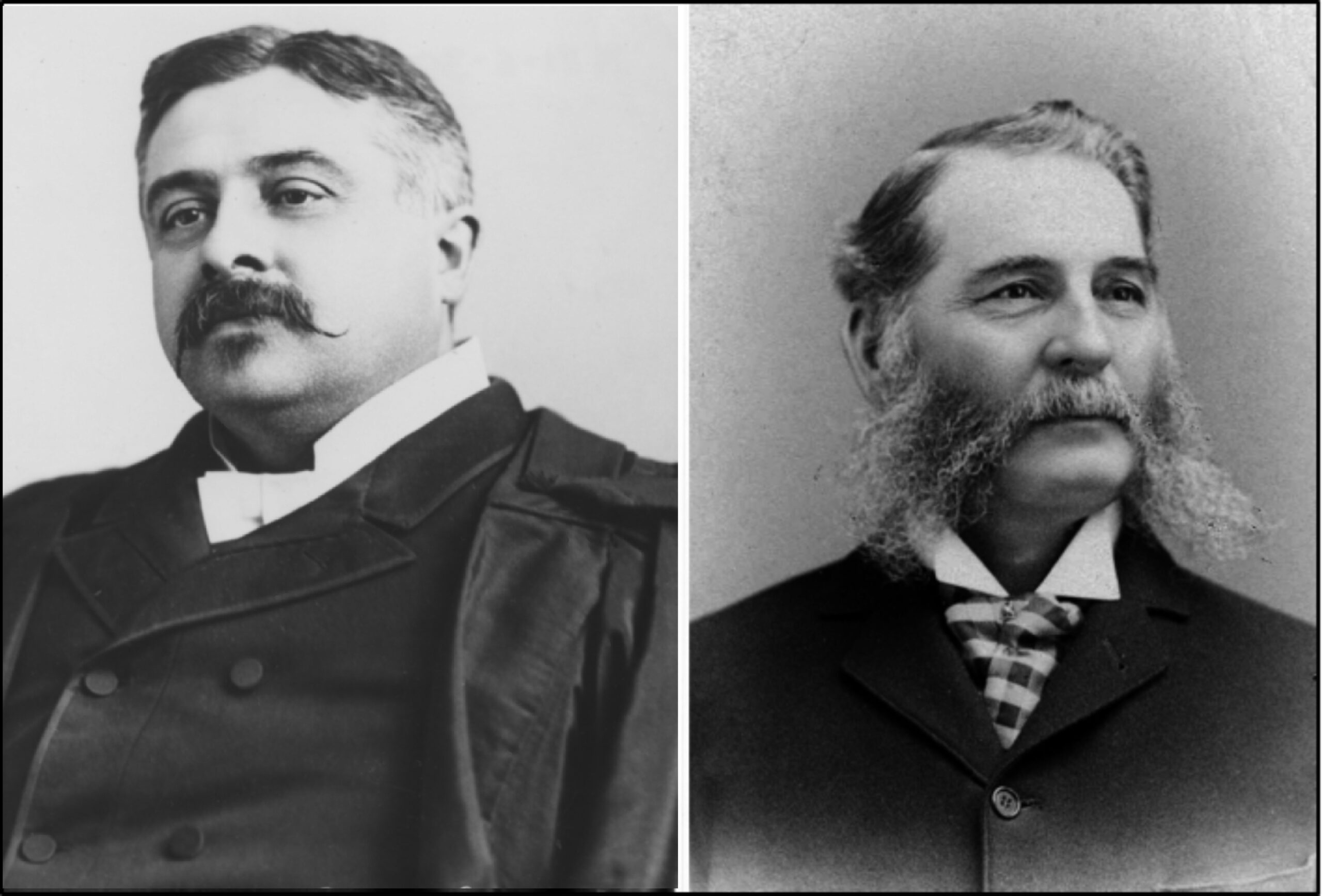 À gauche, le juge Odilon Desmarais. À droite, le Dr Antoine-Paul Cartier. Photo Collection Centre d’histoire, CS2