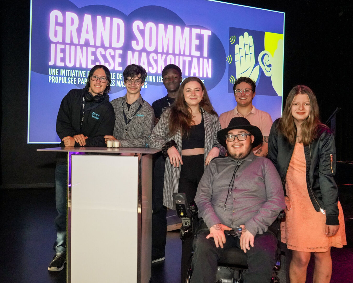 Les ambassadeurs du Sommet jeunesse maskoutain. Photo François Larivière | Le Courrier ©