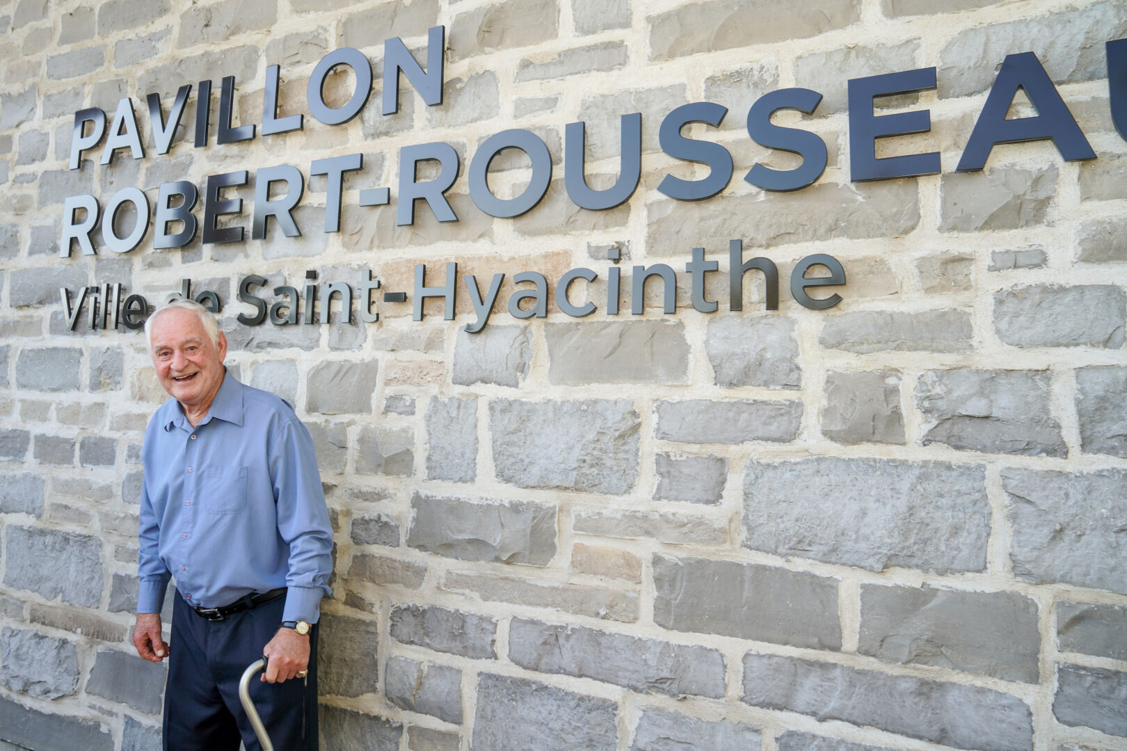 L’ex-hockeyeur prolifique Robert Rousseau a désormais un pavillon à son nom à Saint-Hyacinthe. Photo François Larivière | Le Courrier ©