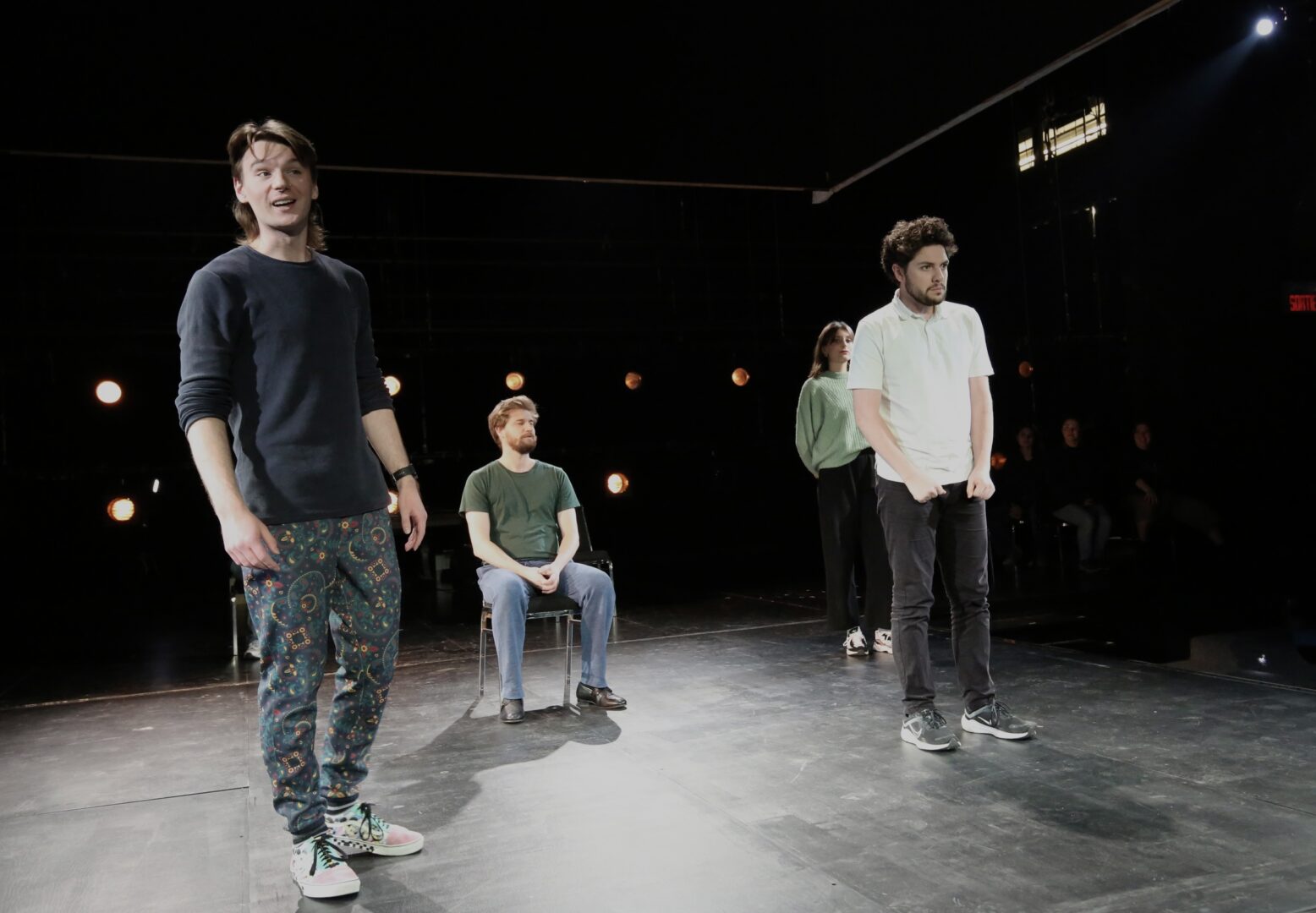 Les finissants de l’École de théâtre du Cégep de Saint-Hyacinthe lanceront leur saison avec la pièce Bovary, de Tiago Rodrigues. Photo Robert Gosselin | Le Courrier ©