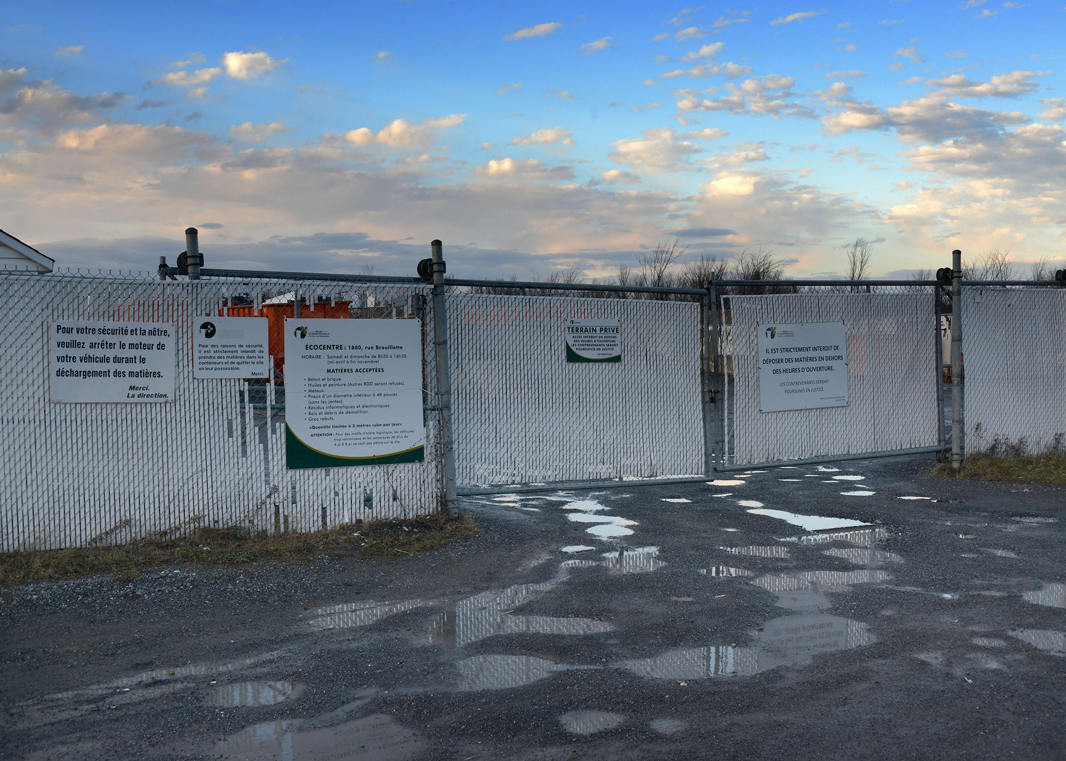 Les citoyens désirant utiliser les services de l’écocentre de Saint-Hyacinthe devront le faire avant le 26 novembre. Photothèque | Le Courrier ©