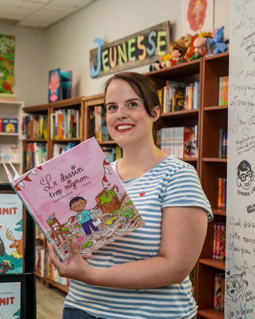 Le dessin trop mignon, le plus récent livre de Roxane Brouillard qui est paru cet été, apparaît parmi les finalistes jeunesse du Prix des libraires du Québec. Photothèque | Le Courrier ©