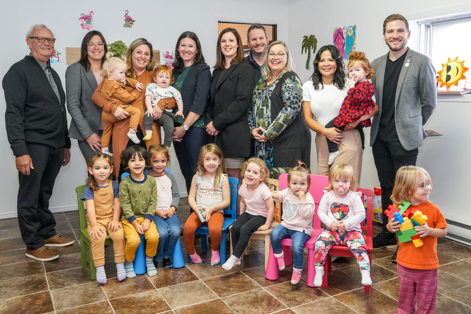 Le premier service de garde en communauté et en entreprise de Saint-Hyacinthe a été inauguré le 19 octobre. Photo François Larivière | Le Courrier ©