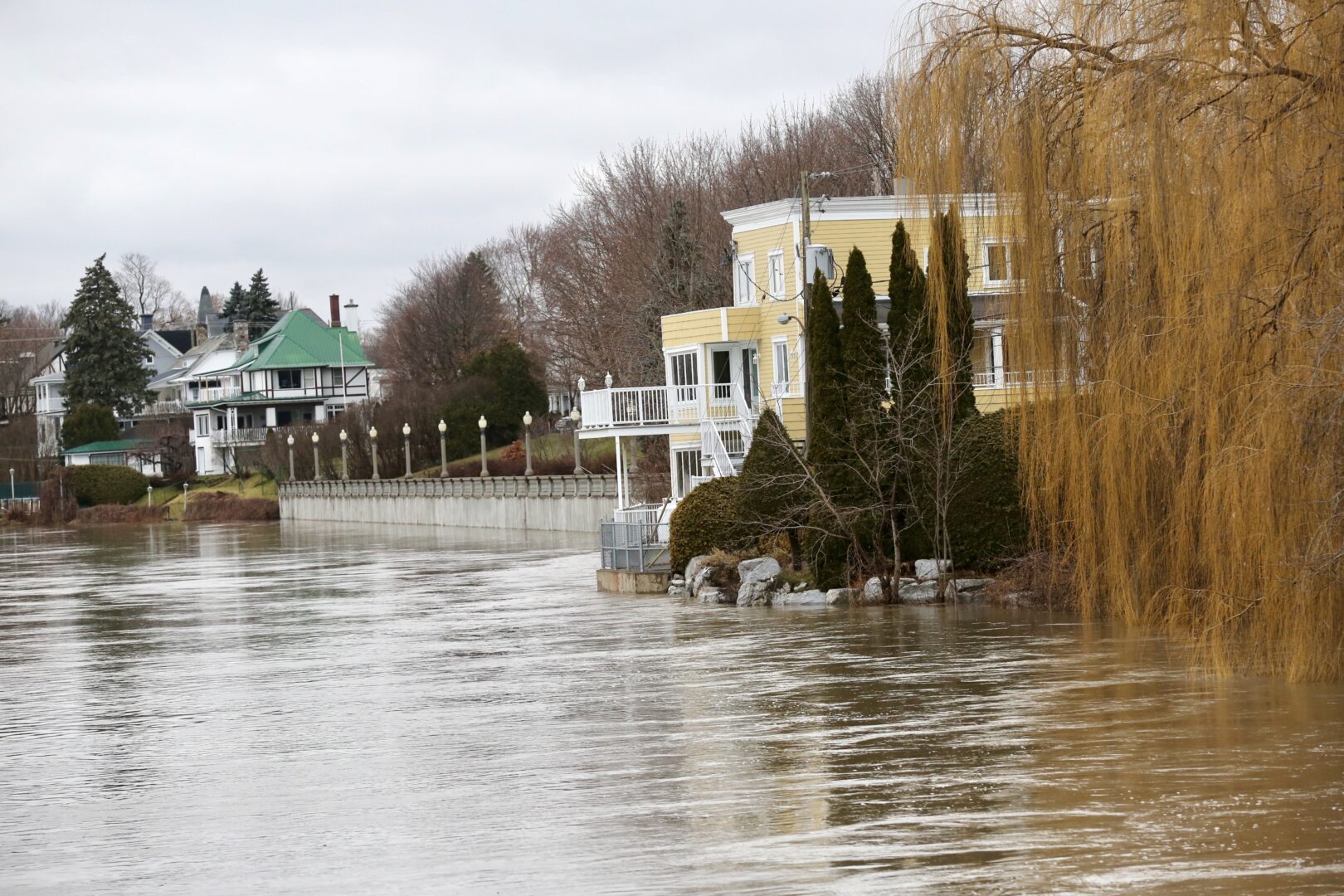 Le couvert de neige a complètement disparu ces derniers jours avec les nombreuses précipitations de pluie et le temps doux qui persiste dans la région. Photo Robert Gosselin | Le Courrier ©