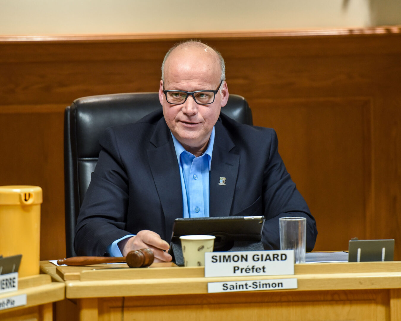 Le maire de Saint-Simon, Simon Giard. Photothèque | Le Courrier ©