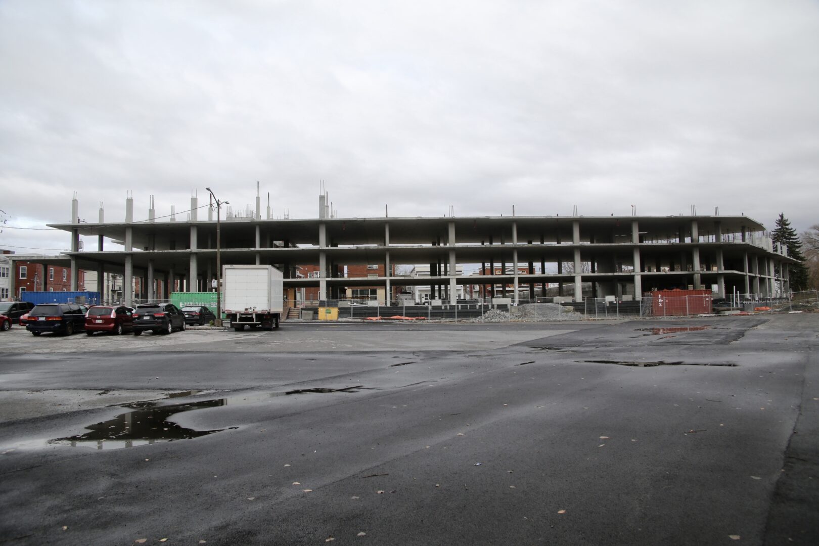 Le chantier de Saint-Hyacinthe est arrêté depuis décembre 2022. Photothèque | Le Courrier ©