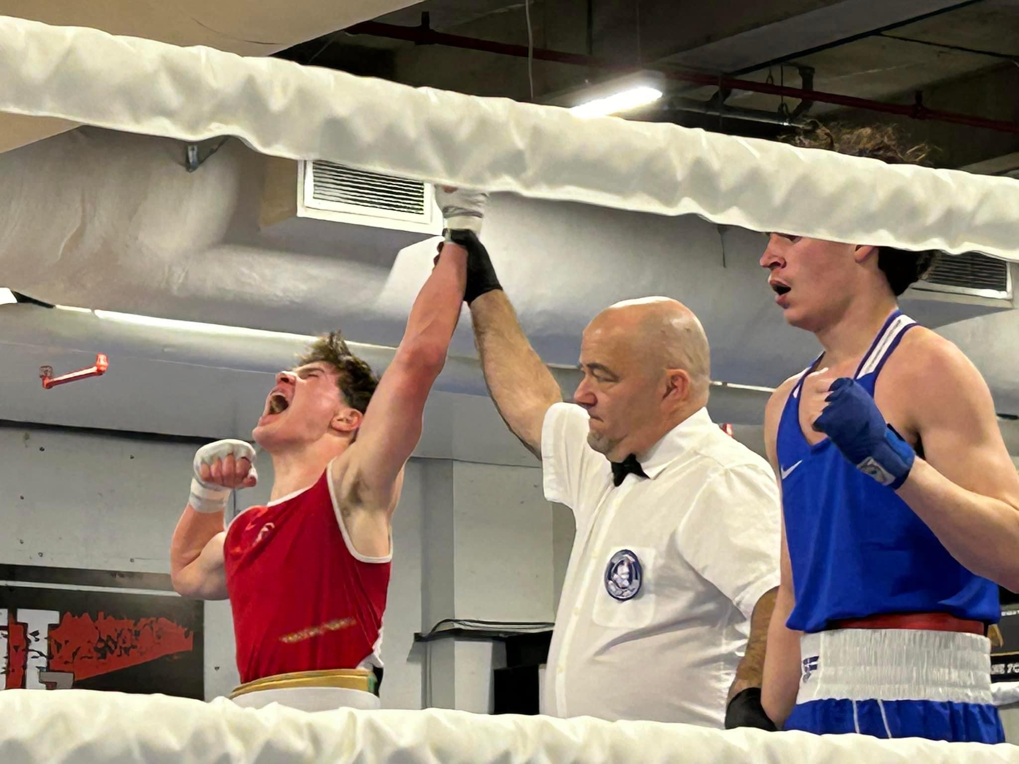 Félix Laroche, des Apprentis Champions, est l’un des boxeurs ayant assuré sa place en vue du championnat canadien juvénile et junior. Photo gracieuseté