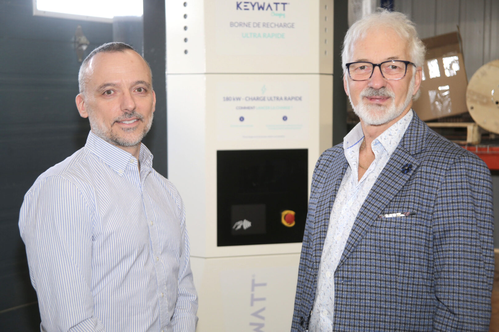 André Desroches, chef de la direction de Bectrol, et Sylvain Benoit, président de Bectrol. Photo Robert Gosselin | Le Courrier ©