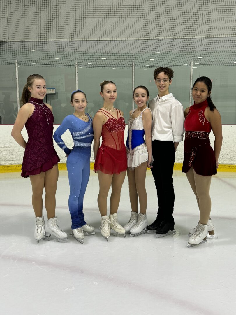 Les médaillés du Club de patinage artistique de Saint-Hyacinthe. Photo gracieuseté