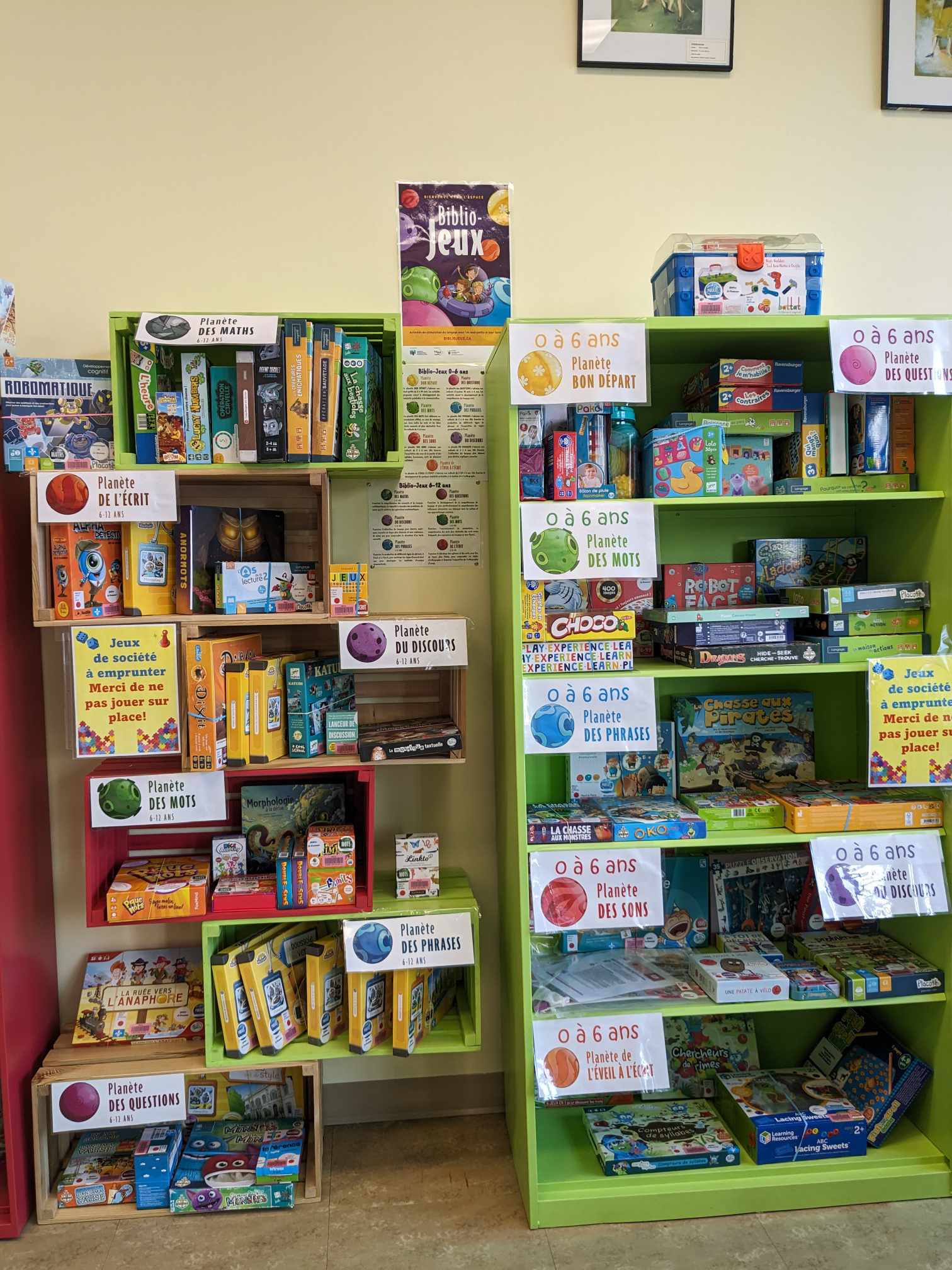 Grâce au programme Biblio-Jeux, les abonnés de la bibliothèque de Saint-Damase ont dorénavant accès gratuitement à une panoplie de jeux éducatifs. Photo gracieuseté