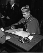 Le Centre d’histoire se souvient :  la visite du cardinal Léger en 1953