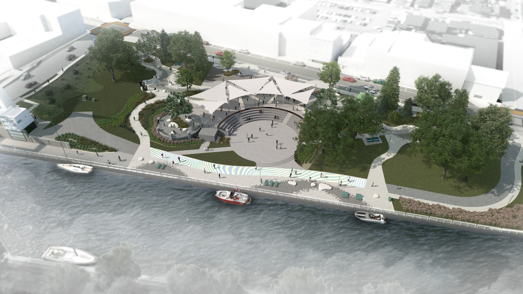 Les maquettes de la Place publique de Saint-Jean-sur-Richelieu ont été dévoilées à la fin janvier. Photo gracieuseté/Ville de Saint-Jean-sur-Richelieu