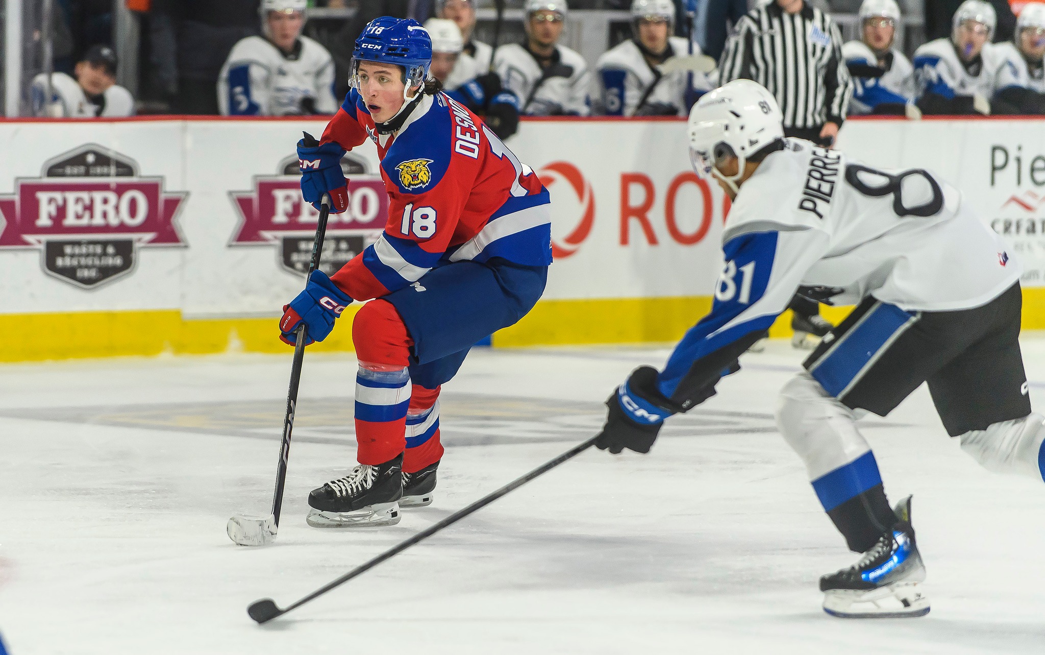 Caleb Desnoyers s’envolera en Finlande avec Équipe Canada afin de participer au Championnat du monde des moins de 18 ans. Photo Wildcats de Moncton
