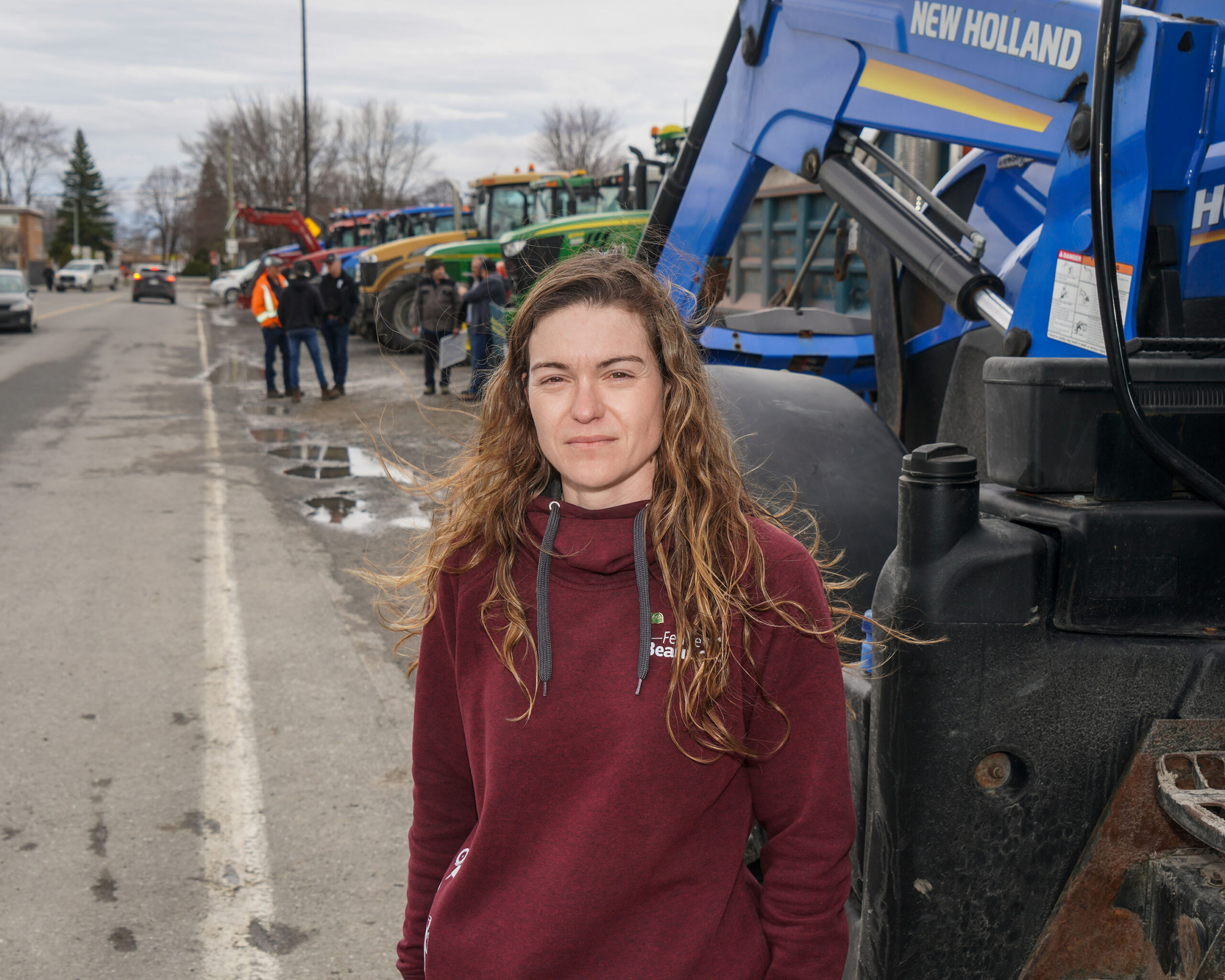 Cindy Beaudry, copropriétaire de la Ferme Beau-Porc à Saint-Valérien-de-Milton et présidente du Syndicat de l’UPA Maskoutains Nord-Est. Photo François Larivière | Le Courrier ©