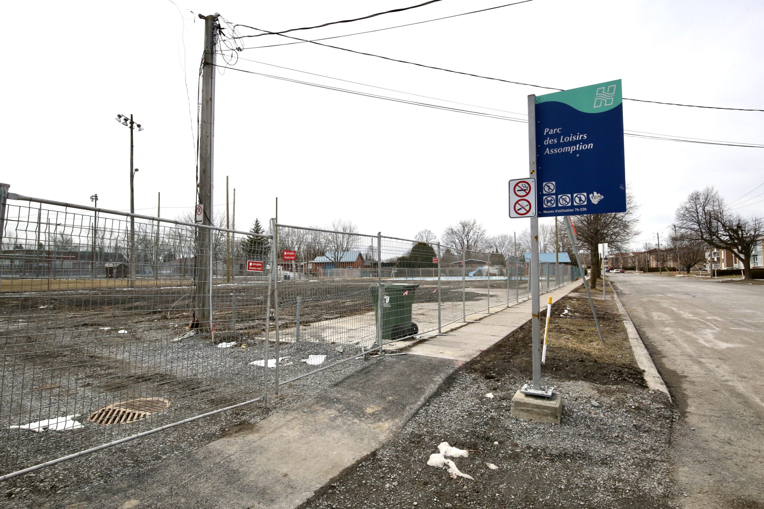 Le site a été nettoyé par la Ville de Saint-Hyacinthe au cours des derniers jours. Photo Robert Gosselin | Le Courrier ©