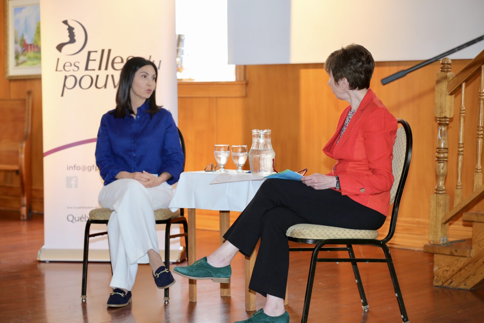 Chantal Soucy s’est livrée en toute transparence dans le cadre d’un lunch-conférence organisé par le club politique féminin Les Elles du pouvoir. Photo Robert Gosselin | Le Courrier ©