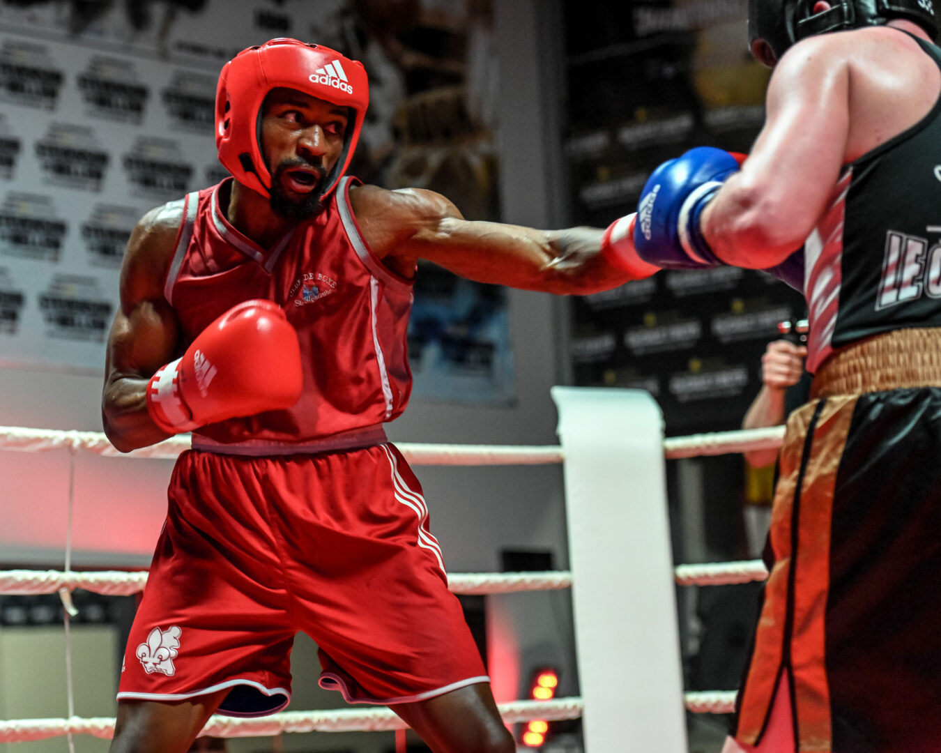 John Mahoro a fait un retour victorieux avec le Club de boxe de Saint-Hyacinthe. Photo François Larivière | Le Courrier ©