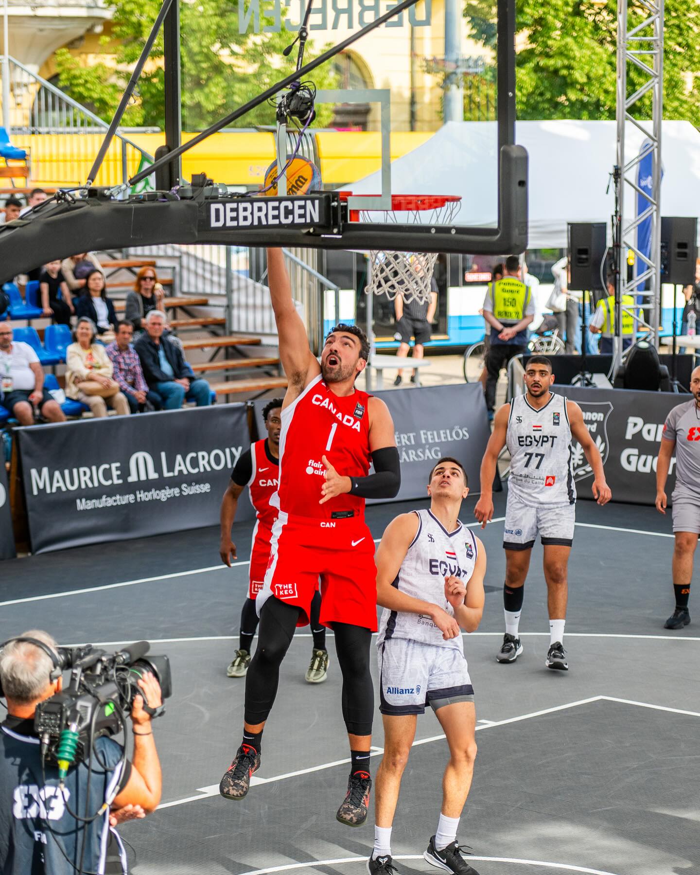 Le joueur maskoutain Jérôme Desrosiers a participé la fin de semaine dernière au tournoi de qualification olympique de basketball 3x3 avec le Canada. Photo Canada Basketball