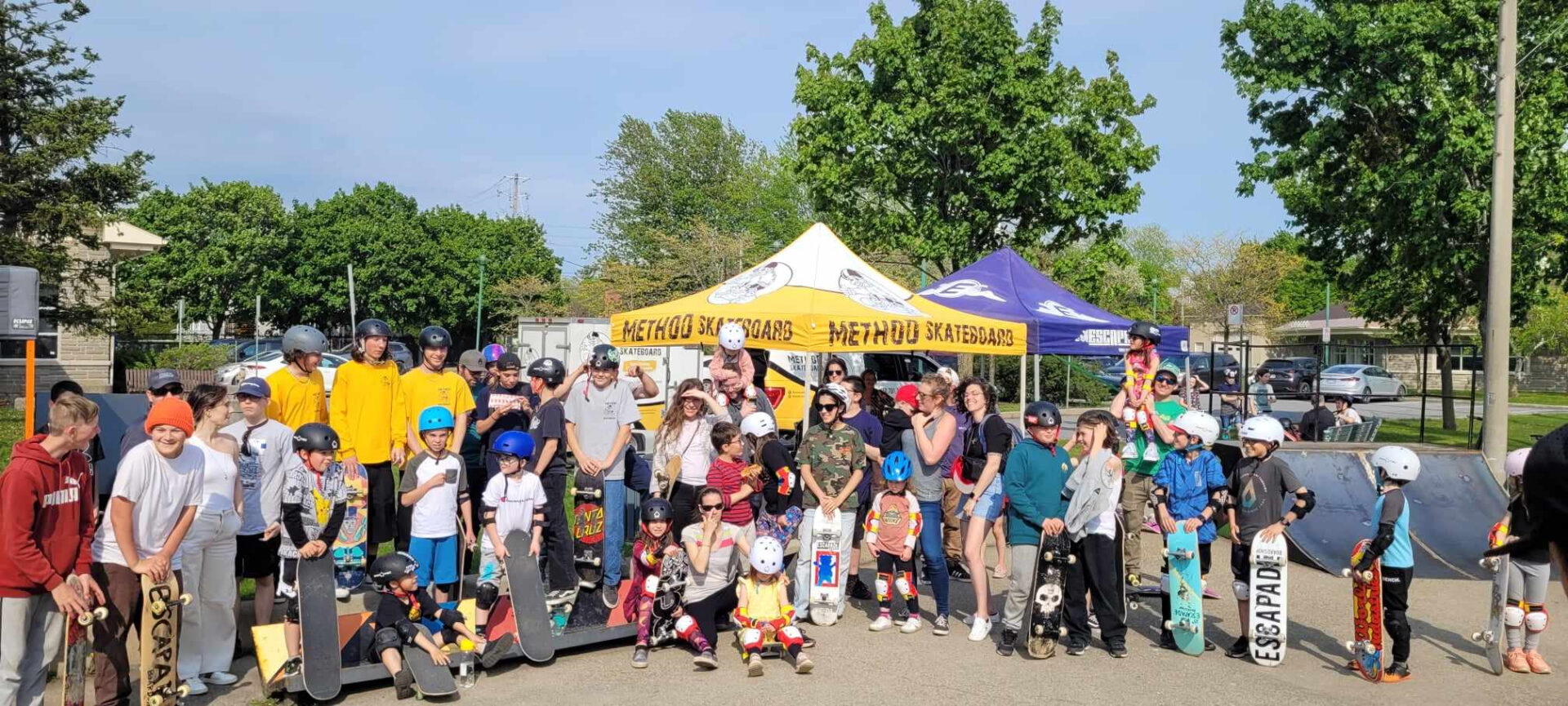 Les participants au Skate-jam Ste-Ro 2023. Photo gracieuseté