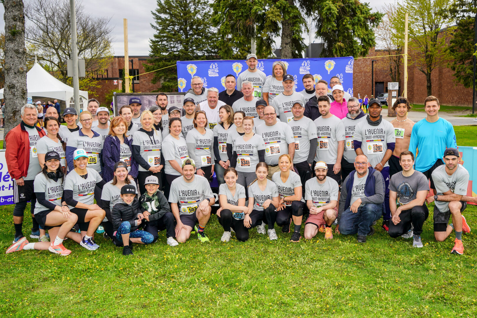 Avec une équipe de 57 participants, la Ville de Saint-Hyacinthe est celle qui a parcouru le plus grand nombre de kilomètres dans le cadre du défi entreprise avec un total de 457 km. Photo François Larivière | Le Courrier ©