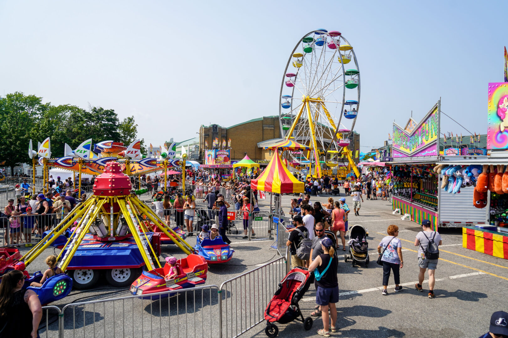 La chaleur n’a pas empêché les visiteurs de profiter de l’Expo agricole de Saint-Hyacinthe. Photo François Larivière | Le Courrier ©