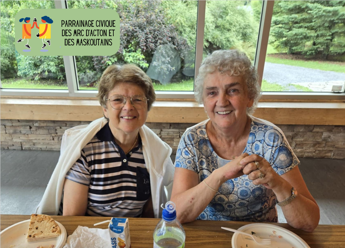 Andrée et Nicole, amies depuis plus de 30 ans.Photo Parrainage civique des MRC d’Acton et des Maskoutains