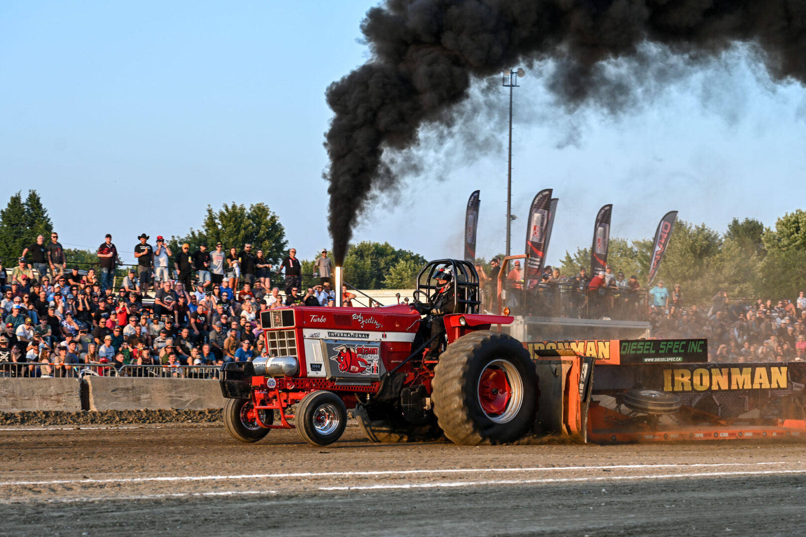 Les tires de tracteur ont fait entendre leur présence les 26 et 27 juillet. Photo François Larivière | Le Courrier ©