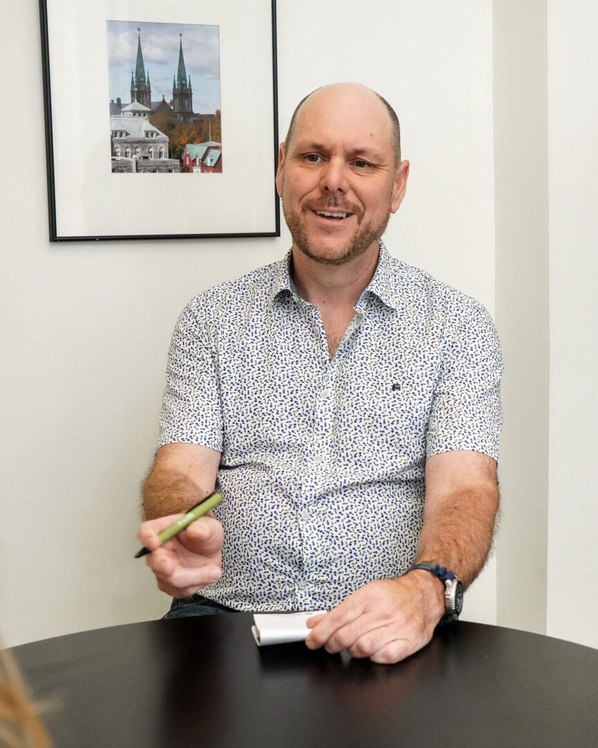 Le chef de Saint-Hyacinthe unie, Jean-Luc Cécyre. Photo François Larivière | Le Courrier ©