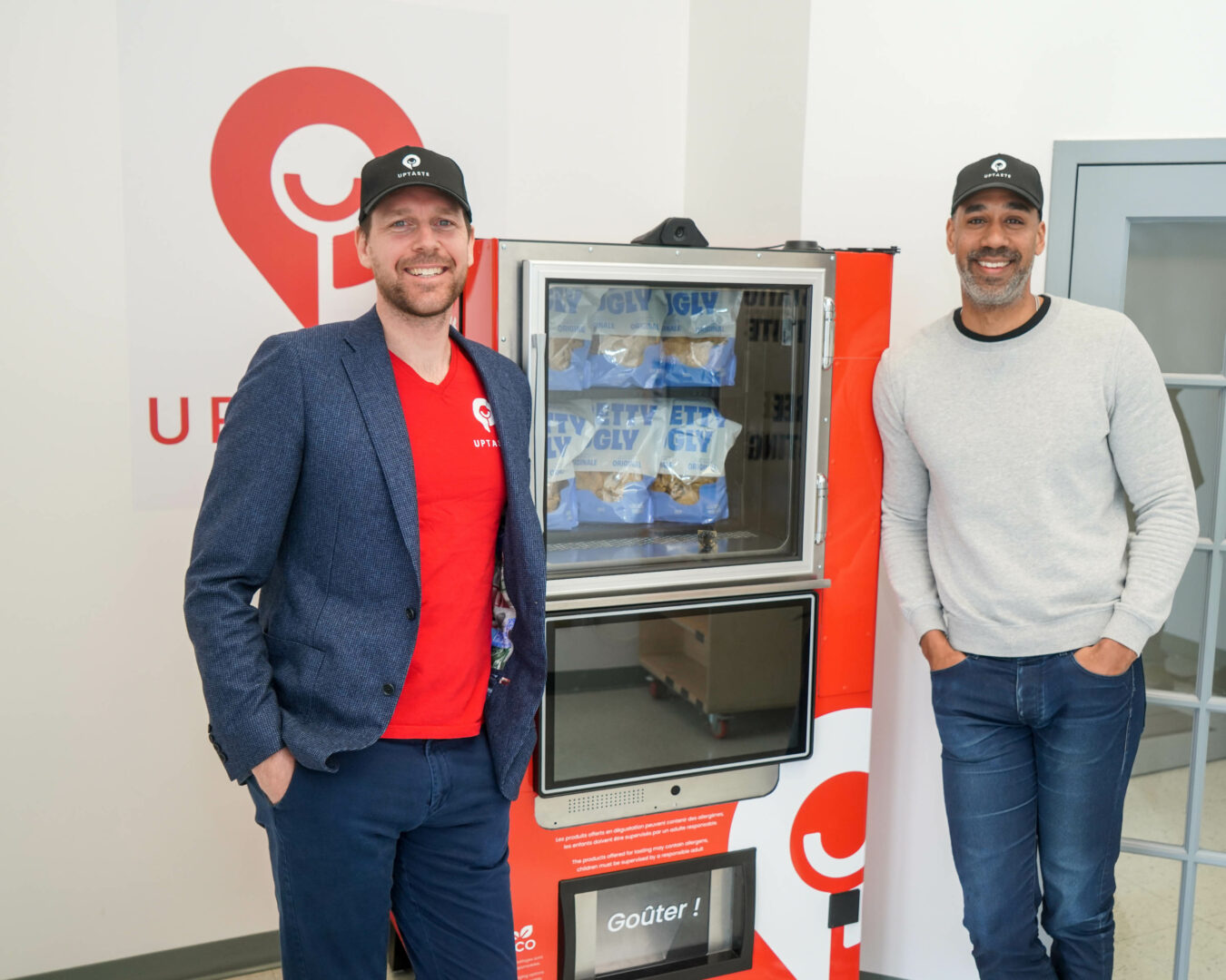 Maxime Paulhus Gosselin et Adekambi Laleye, les deux fondateurs d’Uptaste. Photo François Larivière | Le Courrier ©